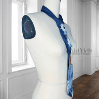 Custom designed denim Tie