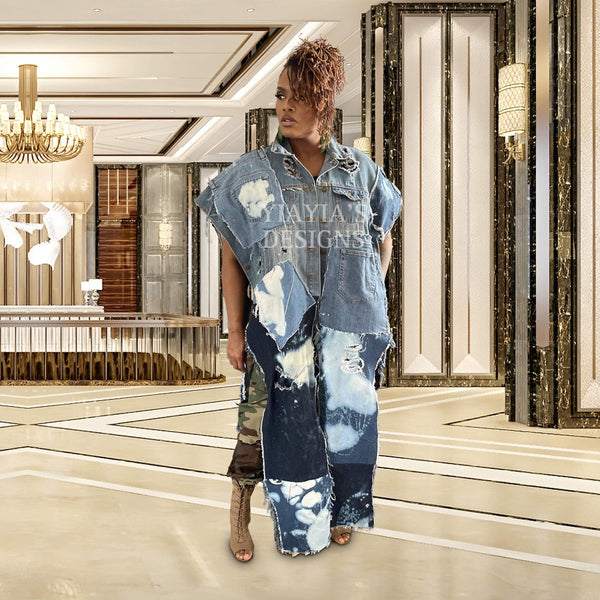 YiaYia’s design Denim kimono